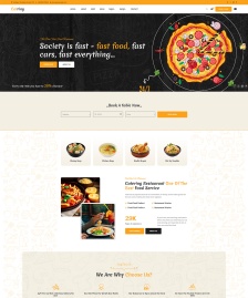 html+CSS披薩美食快餐店網(wǎng)站模板