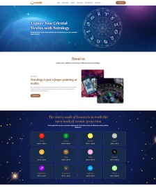 星座占卜資訊HTML5網(wǎng)站模板