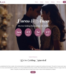 我們結(jié)婚了婚禮展示網(wǎng)頁(yè)模板