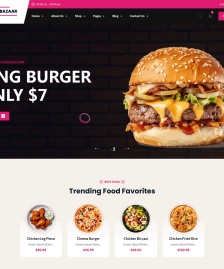 餐飲美食響應式HTML5設計網(wǎng)站模板-漢堡餐廳官網(wǎng)模板-在線訂餐系統(tǒng)