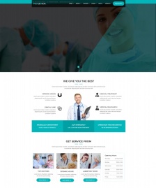 HTML5醫(yī)療服務機構宣傳網站模板