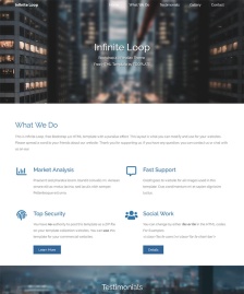 寬屏視差效果Bootstrap模板