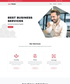 寬屏大氣企業(yè)HTML5模板