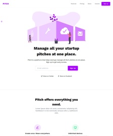 紫色創(chuàng)意美觀Bootstrap4模板