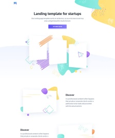 創(chuàng)業(yè)公司引導(dǎo)頁html5模板