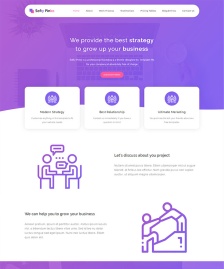 紫色大氣Bootstrap網(wǎng)站模板