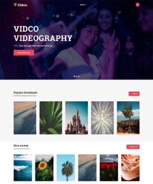 圖片資源素材下載HTML5模板