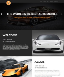 豪車汽車維修改裝店網(wǎng)頁模板