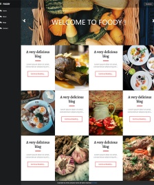 扁平化高端西餐廳HTML5模板