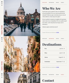 雜志排版設(shè)計旅游HTML模板
