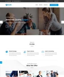 商業(yè)咨詢管理HTML5模板