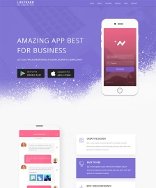 紫色APP應(yīng)用宣傳官網(wǎng)模板