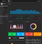 黑色后臺管理HTML5模板