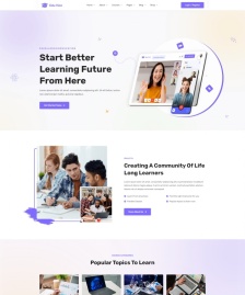 HTML5遠程教育服務機構網站模板