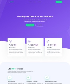 紫色投資公司網(wǎng)站HTML5模板