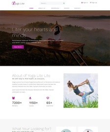 女性瑜伽健身HTML5模板