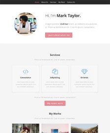 簡潔的企業(yè)單頁網(wǎng)站模板