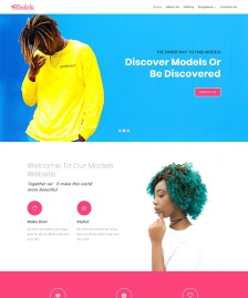 時尚模特街拍網(wǎng)站模板