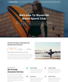 水上運(yùn)動(dòng)俱樂部HTML5模板