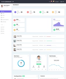 Bootstrap v4.后臺管理系統(tǒng)模板