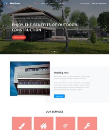 戶外房屋建造網(wǎng)站模板