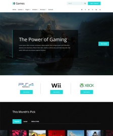 GAME游戲門戶新聞網(wǎng)站模板