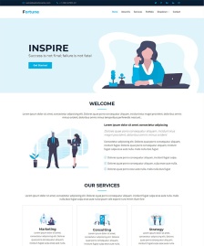 白色簡潔企業(yè)HTML5網(wǎng)站模板