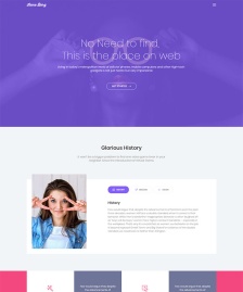 紫色精美響應(yīng)式HTML5模板