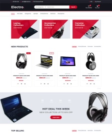 IT電子產品商城網站模板