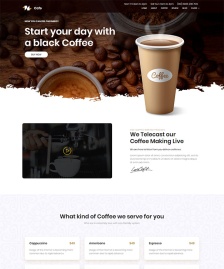 星巴克下午茶小店網(wǎng)站模板