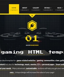 游戲娛樂公司單頁網(wǎng)站模板