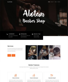 高端美容理發(fā)店Bootstrap模板
