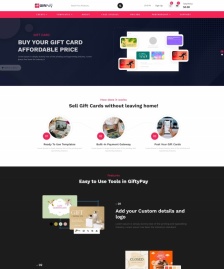 HTML5禮品卡制作出售服務(wù)網(wǎng)站模板