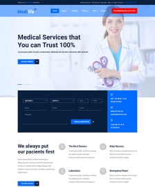 健康管理中心html5模板