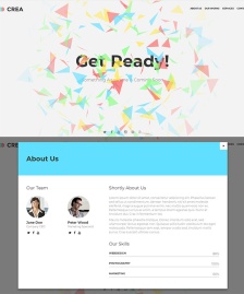 創(chuàng)意動(dòng)畫背景Bootstrap模板