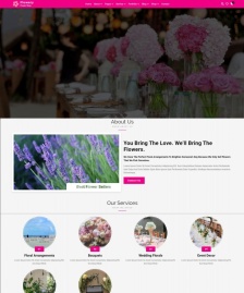 花店花卉供應(yīng)商花藝公司網(wǎng)站模板