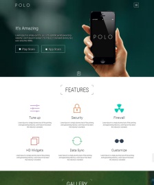 App項目開發(fā)展示網(wǎng)頁模板