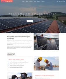 電陽(yáng)能發(fā)電企業(yè)網(wǎng)站模板