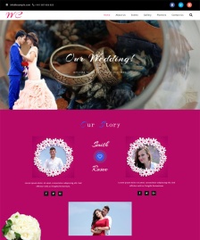 唯美浪漫的婚禮網(wǎng)站模板