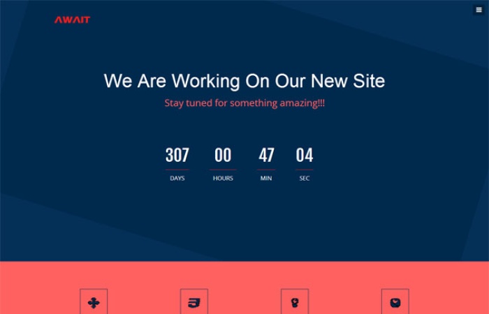 網(wǎng)站即將上線HTML5模板-Toy模板網(wǎng)編號3262