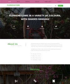 花卉栽培HTML5模板下載