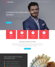 Advisor銀行類網(wǎng)站模板
