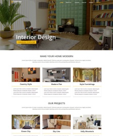 室內(nèi)裝飾建材HTML5模板