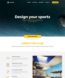 沖浪運(yùn)動sports網(wǎng)站模板