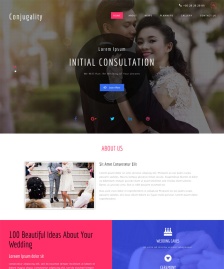 情侶婚紗攝影網(wǎng)站模板