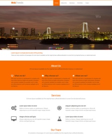橙色路橋公司網(wǎng)站模板