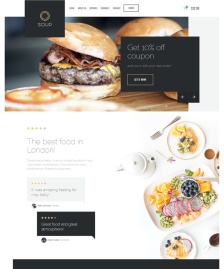 HTML5餐廳美食網站模板