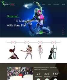 舞蹈表演培訓(xùn)HTML5模板