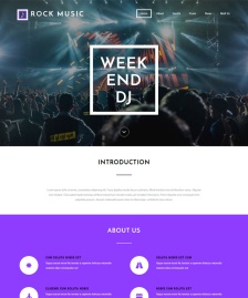 搖滾音樂娛樂網(wǎng)站模板
