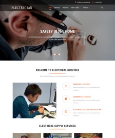 電工維修修理HTML5模板